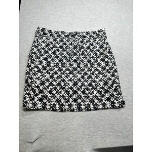 J Jill Fit Black/White Skort/Skirt Tie Dye S‎